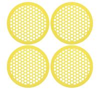 4 Pieces Bee Drinking Water Maker, Plastic Round Tray, Creative Hollowing, Multi-Purpose Insect Drinking Water Dispenser, Bee Drinking Water Accessories.