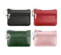 4 Pieces Black Coin Purse, Simple Coin Purse, Pu Leather Coin Purse, Waterproof Coin Purse, Portable Coin Purse