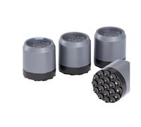 4 Pieces Black/Gray Home Care Washing Machine Shock-Absorbing Foot Pads, Silent Non-Slip Shock-Absorbing Heightening Foot Pads(L-5.5CM- Gray -4PCS)