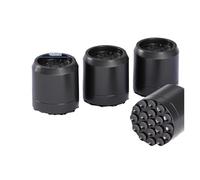 4 Pieces Black/Gray Home Care Washing Machine Shock-Absorbing Foot Pads, Silent Non-Slip Shock-Absorbing Heightening Foot Pads(L-5.5CM- Black-4PCS)