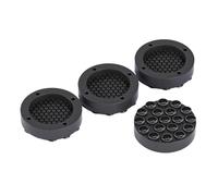 4 Pieces Black/Gray Home Care Washing Machine Shock-Absorbing Foot Pads, Silent Non-Slip Shock-Absorbing Heightening Foot Pads(Simple-Black-4PCS)