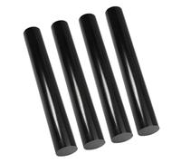 4 Pieces Black Nylon Round Bar PA6 Engineering Plastic Rod 300mm Length Diameter 7-12mm for CNC Machining & DIY(Diameter 8mm)