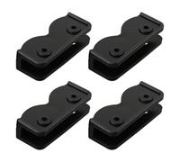 4 Pieces Black Rectangular Bracket Pop-Up Gazebo Replacement Connector Spare Parts Outdoor Tent Accessories for Garden Shelter Canopy Structure Assembly
