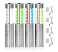 4 Pieces Bottle Service Lights, Rechargeable Bottle Sparklers, Reusable Bottle Girl Lights, Champagne Bottle Service Sparklers for Bar Nightclub Concert Birthday Wedding Party