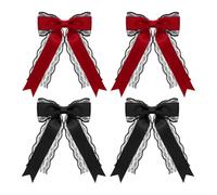 4 Pieces Bow Hairpin, Simple Lace Hairpin, Cute Sweet Hair Accessories, Hairstyle Decorations.