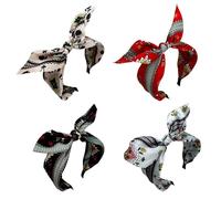 4 Pieces Bow Headbands, Retro Headbands, Boho Hair Accessories, Hairstyle Decorations.