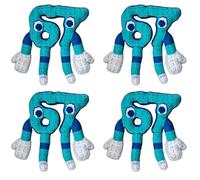 4 Pieces BrainrotsToys Plush 67, EmotionalsSupport Plushiess Stuffed, Cute Horror Game Cartoon Figures Pillow, Animals Pillow Doll Cute Toys For Fans Girls Boys Birthday Present