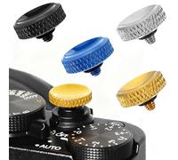 4 Pieces Camera Shutter Button, Camera Button Accessories, Pure Copper Concave Release Switch Compatible with Fujifilm X-TS, Leica M1, Sony RX1, Hasselblad XD7, Canon F-1, Nikon FM2, etc.