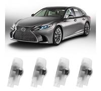 4 Pieces Car Door Logo Projector Compatible with Car Accessories LS/ES/is/LX/RX/GS/GX/RC/UX, Car Accessories, HD LED Car Welcome Lights Without Fade, 3D Ghost Light