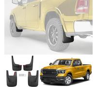 4 Pieces Car Mud Flaps Fender for 2019-2024 Dodge Ram 1500 (New Body Style) Splash Guard Dustproof Scratch-Resistant Front Rear Mudguard No Drilling Required Car Accessories