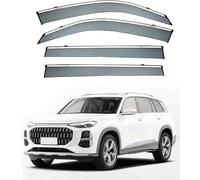 4 Pieces Car Window Wind Deflectors for Audi Q6 MK1 2022, Car Side Door Stick-On Deflector Window Visors Side Rain Deflector