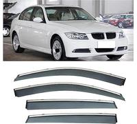 4 Pieces Car Window Wind Deflectors for BMW E90 2009-2012, Car Side Door Stick-On Deflector Window Visors Side Rain Deflector