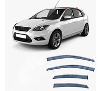 4 Pieces Car Window Wind Deflectors for Ford Focus 4D/5D MK2-C307 2005-2011, Side Door Stick-On Rain Deflector Sun Visors Shield Accessories