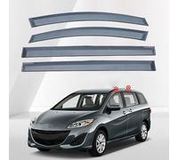 4 Pieces Car Window Wind Deflectors for Mazda 5 CW 2010-2019, Car Side Door Stick-On Deflector Window Visors Side Rain Deflector