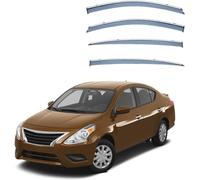4 Pieces Car Window Wind Deflectors for Nissan Latio Sedan MK2-N17 2012-2016, Car Side Door Stick-On Deflector Window Visors Side Rain Deflector