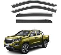 4 Pieces Car Window Wind Deflectors for Peugeot Landtrek Pickup MK1 2023+, Car Side Door Stick-On Deflector Window Visors Side Rain Deflector