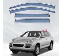 4 Pieces Car Window Wind Deflectors for Porsche Cayenne 9PA 2006-2010, Car Side Door Stick-On Deflector Window Visors Side Rain Deflector