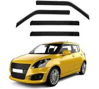 4 Pieces Car Window Wind Deflectors for Suzuki Swift GL MK2-MSF 2010-2016, Car Side Door Stick-On Deflector Window Visors Side Rain Deflector