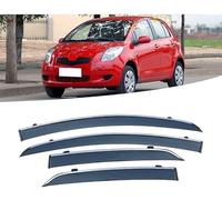 4 Pieces Car Window Wind Deflectors for Toyota Yaris 2008-2011, Car Side Door Stick-On Deflector Window Visors Side Rain Deflector