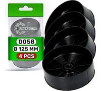 4 Pieces Carbon Cooker Hood Filter D058 Ø125 mm with Original Code 1120506172 33005513 9029798809 90421336 for Zanussi for Aeg for Electrolux - Warranty 5 Years - ONIX TECH