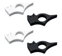 4 Pieces Cat Thumb Grip Page Holder Lightweight Book Page Holder for Reading Thumb Ring Page Holder Thumb Bookmark Book Accessories for Book Lovers and Reader 8x4.3 cm/3.15x1.7 inches