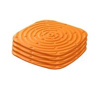 4 Pieces Chicken Nest Box Pads Laying Mats Chicken Nesting Pads for Laying Egg Orange, 30x30 cm