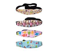 4 Pieces Child Seat Fixed Headband, Head-Mounted Car Child Seat, Head Protection For Baby, Child Seat Headrest For Sleeping, Car Child Seat Bracket