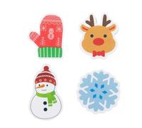 4 Pieces Christmas Sponge, Kitchen Christmas Cleaning Sponge, Snowflake Shaped Sponges for Dishes, Reusable Christmas Cleaning Scrub Sponges for Kitchen Tool