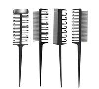 4 Pieces Combs for Women and Man, Professional Hairdresser Comb Set Hair Coloring Dying Highlight Salon Barber Tool, Professional Combs for All Hair Types
