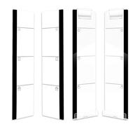 4 Pieces Computer Monitor Message Board, Acrylic Message Board, Self-Adhesive Note Board, Transparent Note Board, Desk Accessories