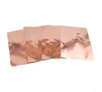 4 Pieces Copper Shielding Tape 20x30cm Conductive Foil Sheet for Guitar Bass Hum Cancellation Electrical Grounding Snail Control