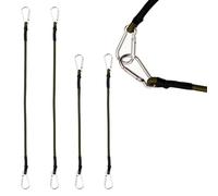 4 Pieces Cords With Carabiner Clips, Elastic Cord, Cords With Hooks