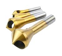 4 Pieces Countersink Chamfering Drill Bit Deburring Tools Set For Efficient Taper Hole Cutting In Various Materials Chamfering Tools