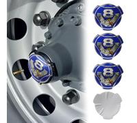 4 Pieces Custom Griffin V8 Aluminum Decals Fits For Scania Truck Rim Wheel Center Caps Badge Emblem Sticker Cover (blue)