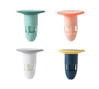 4 Pieces Deodorant Floor Drain Core Silicone Hair Trap Filter Drain Backflow Preventer Shower Toilet Floor Drain Core for Bathroom In Floor Water Leaking