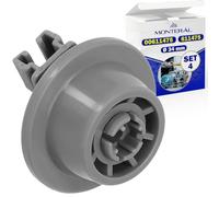 4 Pieces Dishwasher Wheels Lower Basket Ø 34 mm with the Original Code 00611475 611475 for Bosch for Siemens - MONTERAL