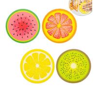 4 Pieces Dishwashing Sponges - Cute Fruit-Shape Thickened Kitchen Sponge - Multifunctional Wipe Decontamination Lightweight Cleaning Dishes Sponge | for Kitchen, Dish, Bathroom