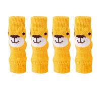 4 Pieces Dog Socks for Small Medium Dogs Knitted Warm Knee Pads Pet Puppy Doggie Knee Protector for Winter