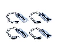 4 Pieces Door Chain Stainless Steel Security Chain Locks Sliding Bolt Latch Door Chains Guards Internal External Security Door Lock for Home Privacy and Safety