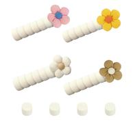 4 Pieces Door Handle Bumper Protective Cover for Bedroom Door Handles Door Handle Protection Cover for Children Door Handles for Homes Kindergartens Schools Offices and Other Public Places (Beige)