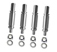 4 Pieces Dryer Drum Support Roller Shaft AP6020388 Accessories Sturdy Silver