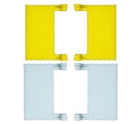 4 Pieces Edge Guide with Clip, Portable Ruler and Needle Gauge for Beginners Professional Sewing Edging and Bonding