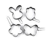 4 Pieces Egg Moulds Omelette Frying Moulds Eggs Pancake Rings Stainless Steel For Fried Kitchen Gadgets Fried Egg Molds For Frying