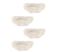 4 Pieces Elastic Fermentation Cloth Bowl Covers Stretchable Cotton Linen Lid for Bread Making and Food Preservation Kitchen Storage Lid