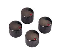 4 Pieces Electric Guitar Knob Screw Fixing Tone Volume Knobs Musical Instrument Parts Black