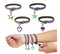 4 Pieces Fidget Bracelet Wearable Zipper Fidget Bracelet for Autism ADHD and Anxiety, Stress Relief Hand Sensory Tools for Teens,Party Favors