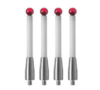 4 Pieces For CMM Probe Tips for Coordinate Measuring Machines Featuring 6mm Ball and 50mm Ceramic Stem with Threaded Shank A50003709