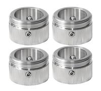 4 pieces for Danfoss adapter, adapter for Danfoss Ra, Rav, Ravl valve, inner diameter 22 mm, M30 x 1.5 thread, with Allen screws and hex key (style 1)