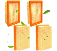 4 pieces for Kärcher vacuum cleaner filter set, for Kärcher WD4/WD5/WD6/MV4/MV5/MV6 flat fold filter, filter replacement for 2.863-005.0, accessories for multi-purpose vacuum cleaners, perfect fit for