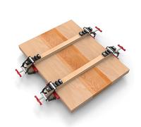 4 Pieces Four Way Pressure Clamps, Pressure Panel Clamps for Cutting Boards Cabinet Making, Aluminum Alloy Wood Panel Corner Fixing Clamping Woodworking Bracket Set